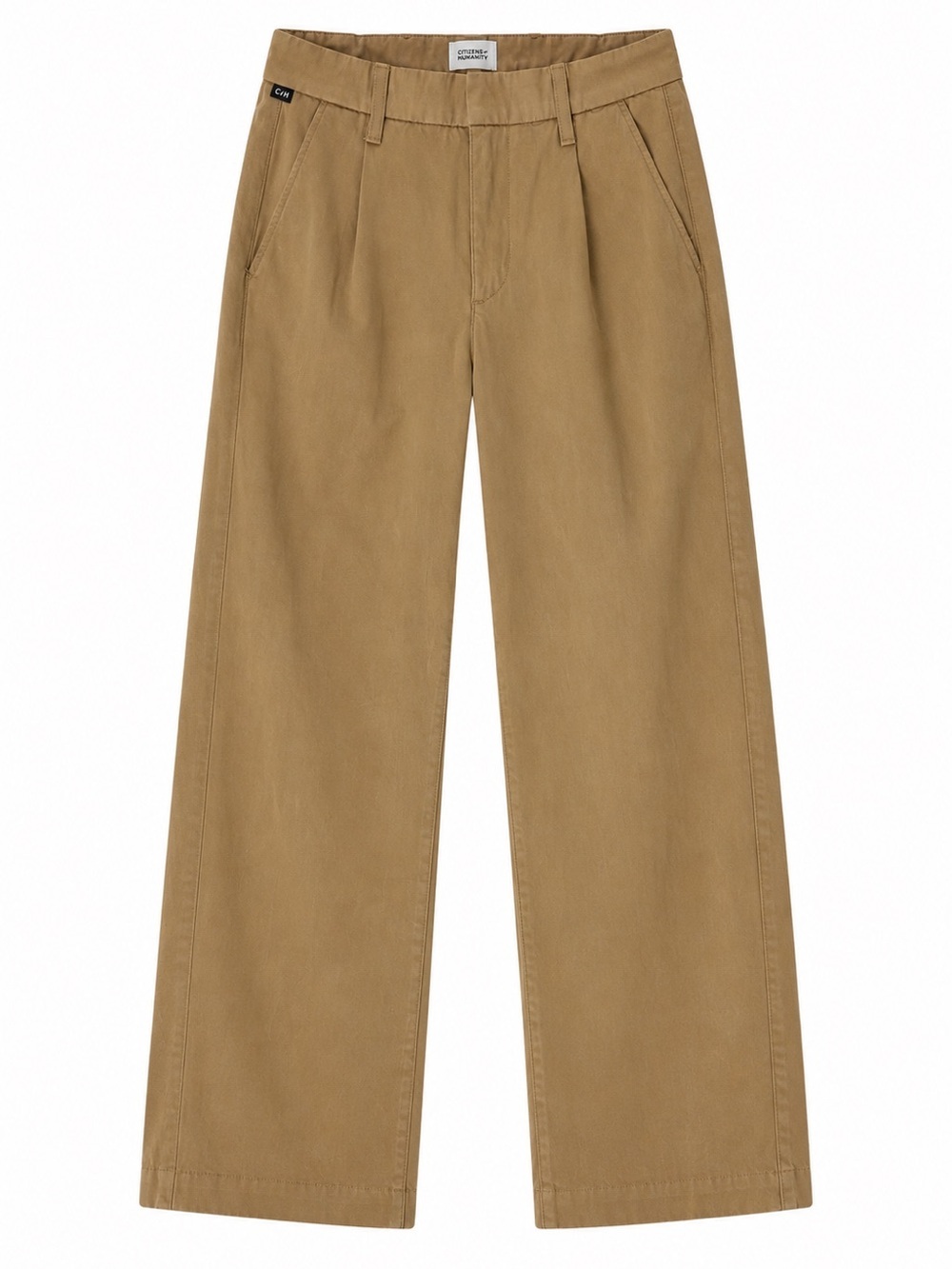 Citizens Of Humanity Wide-Leg Chino Pants in Tan